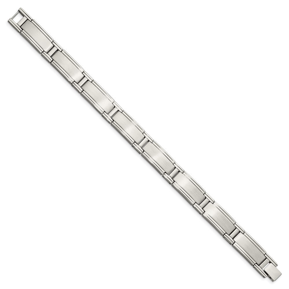 Stainless Steel Brushed and Polished 9.25in Bracelet 9.5 inches