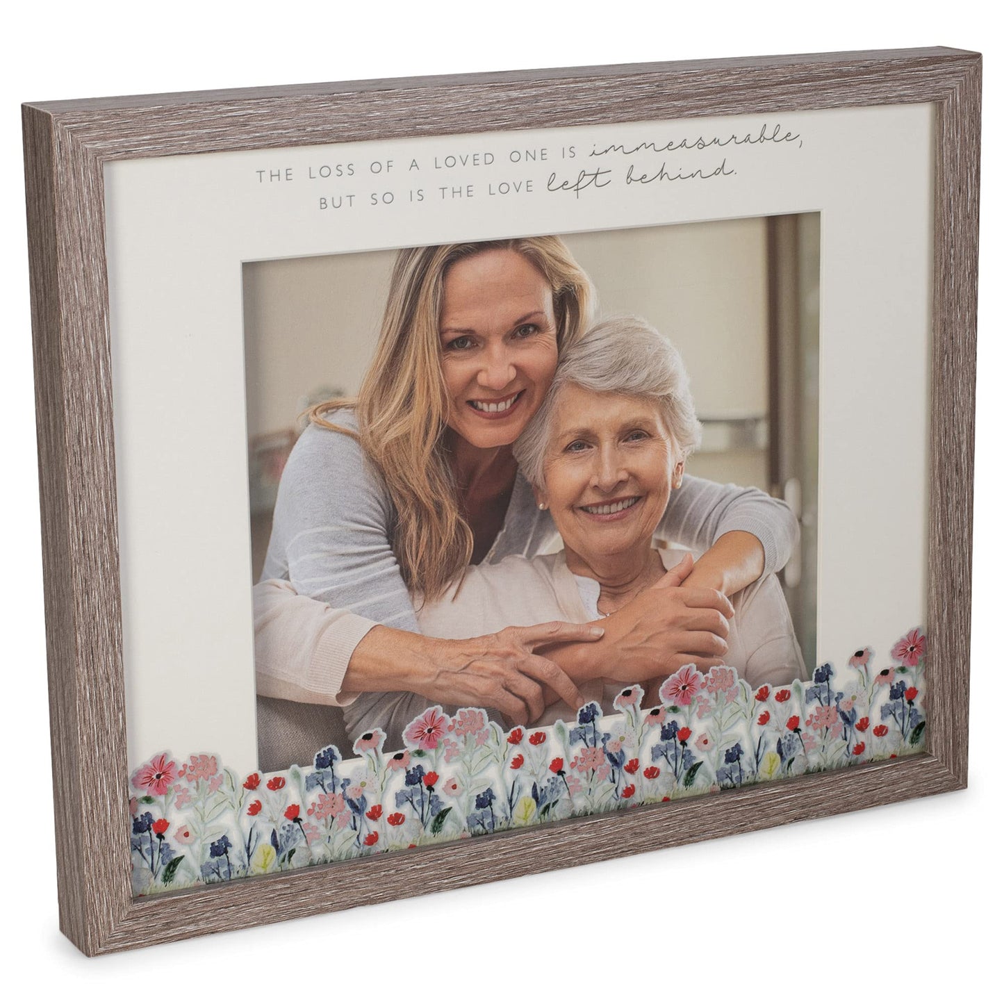 Love Left Behind Weathered Grey 14 x 11 Wood and Glass Wall and Tabletop Frame