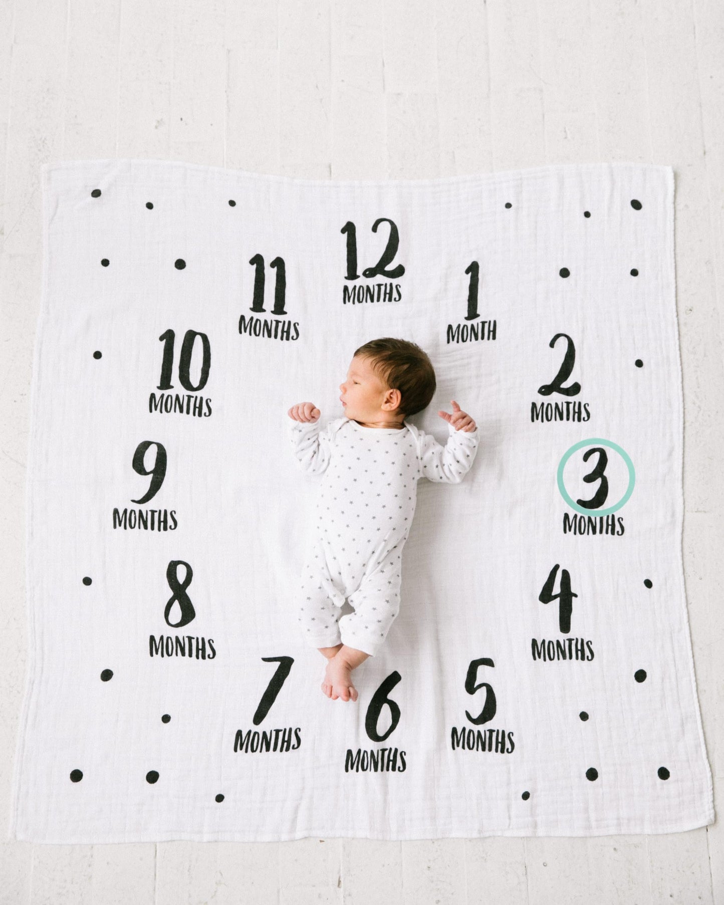 Watch Me Grow Cotton Muslin Photo Blanket QGM22418