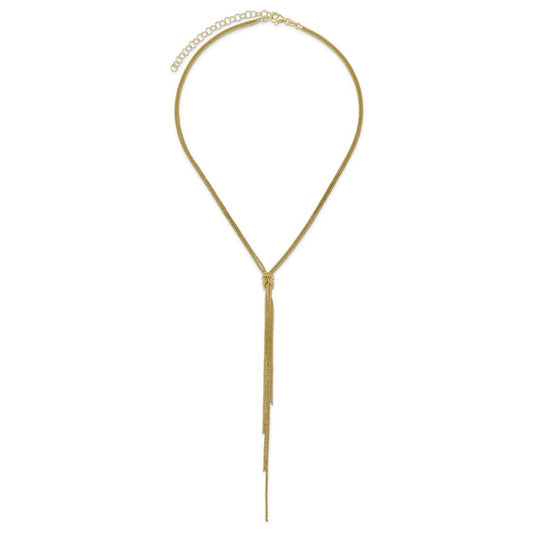 Sterling Classic Koreana Lariat Neck with love knot tassle drop 20 wi