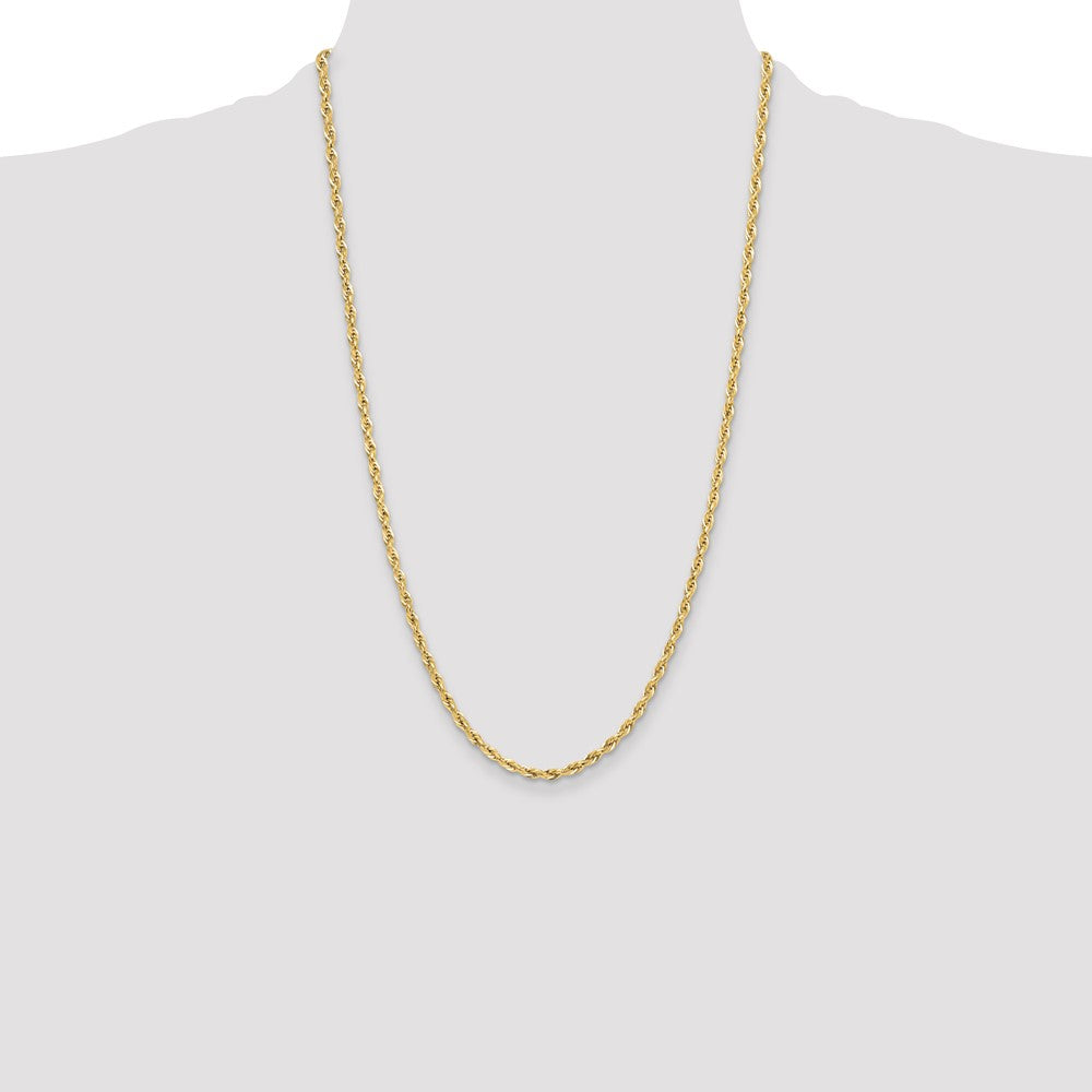 10k 3.5mm Semi-Solid Rope Chain
