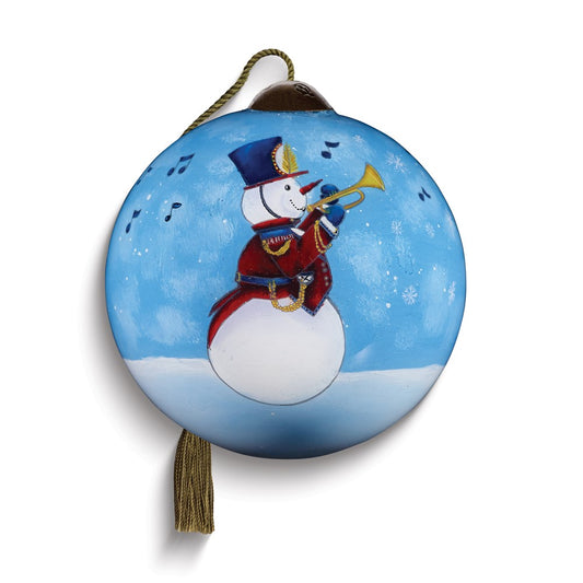Neqwa Art Sounds of Joy by Kathy Hatch Hand-painted Glass Ornament