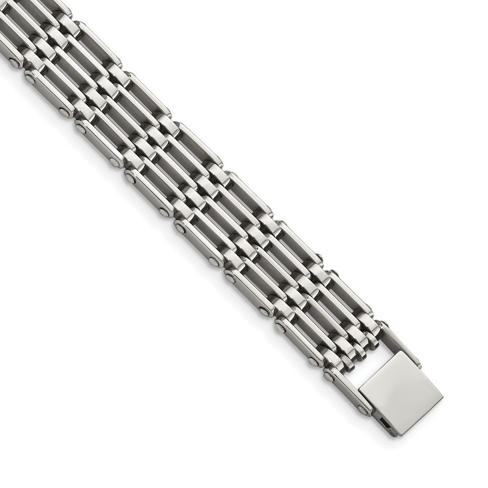 Stainless Steel Polished 8.5in Bracelet 8.5 inches