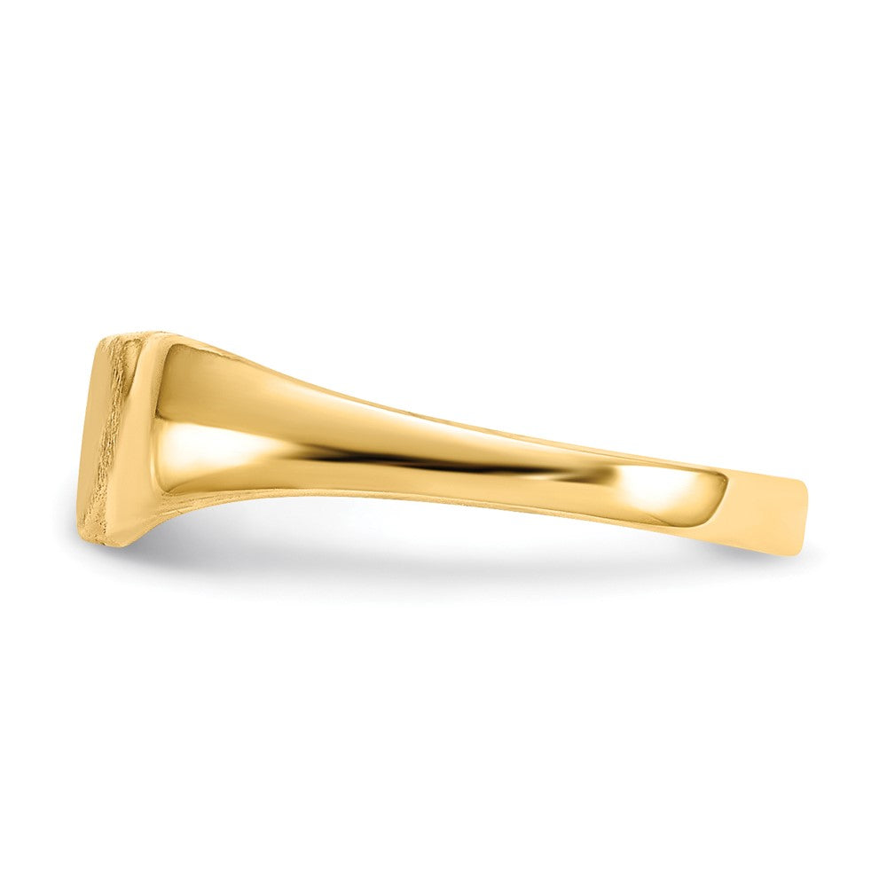 14k Satin Baby Heart Signet Ring Size 3