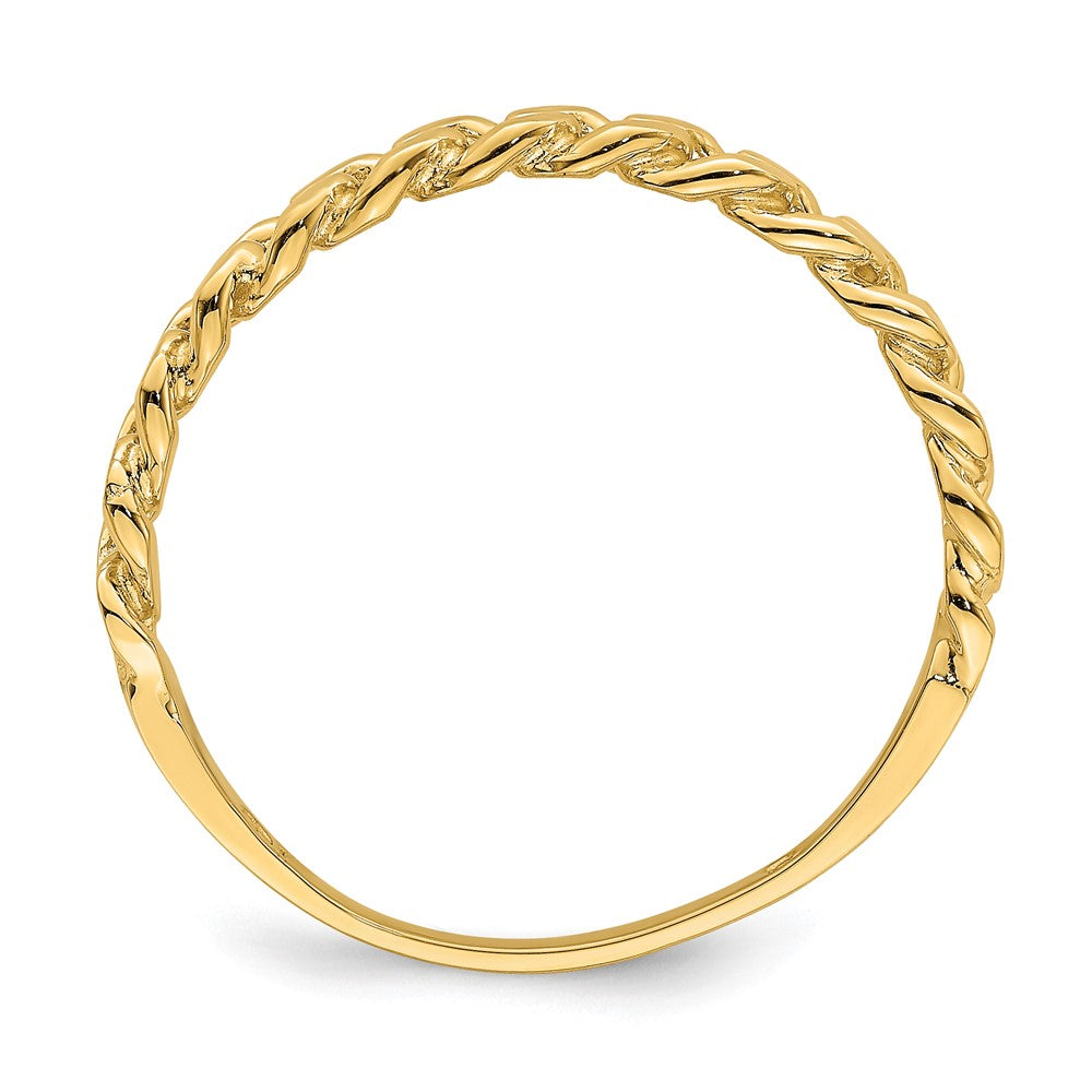 14k Chain Link Band Ring Size 7