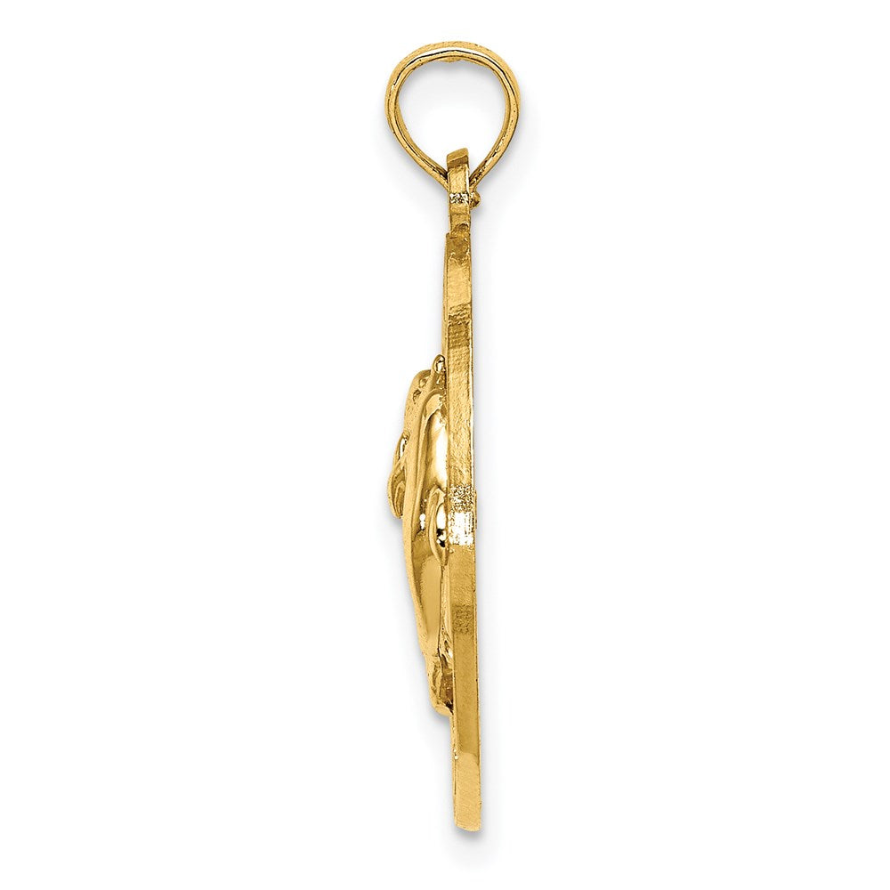 14K OCEAN CITY, NJ w/ Dolphin Charm