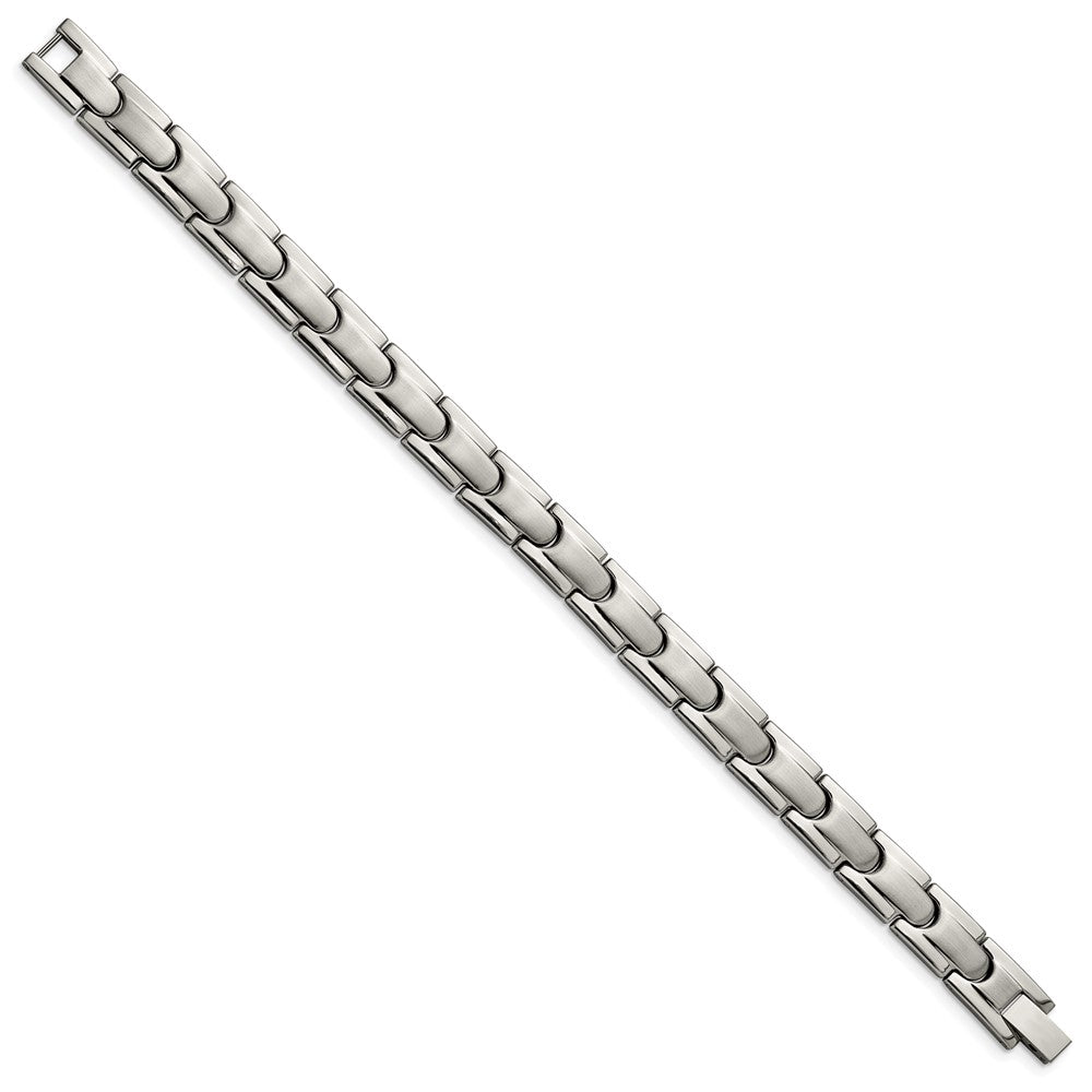Titanium Brushed and Polished 8.5in Link Bracelet 8.5 inches