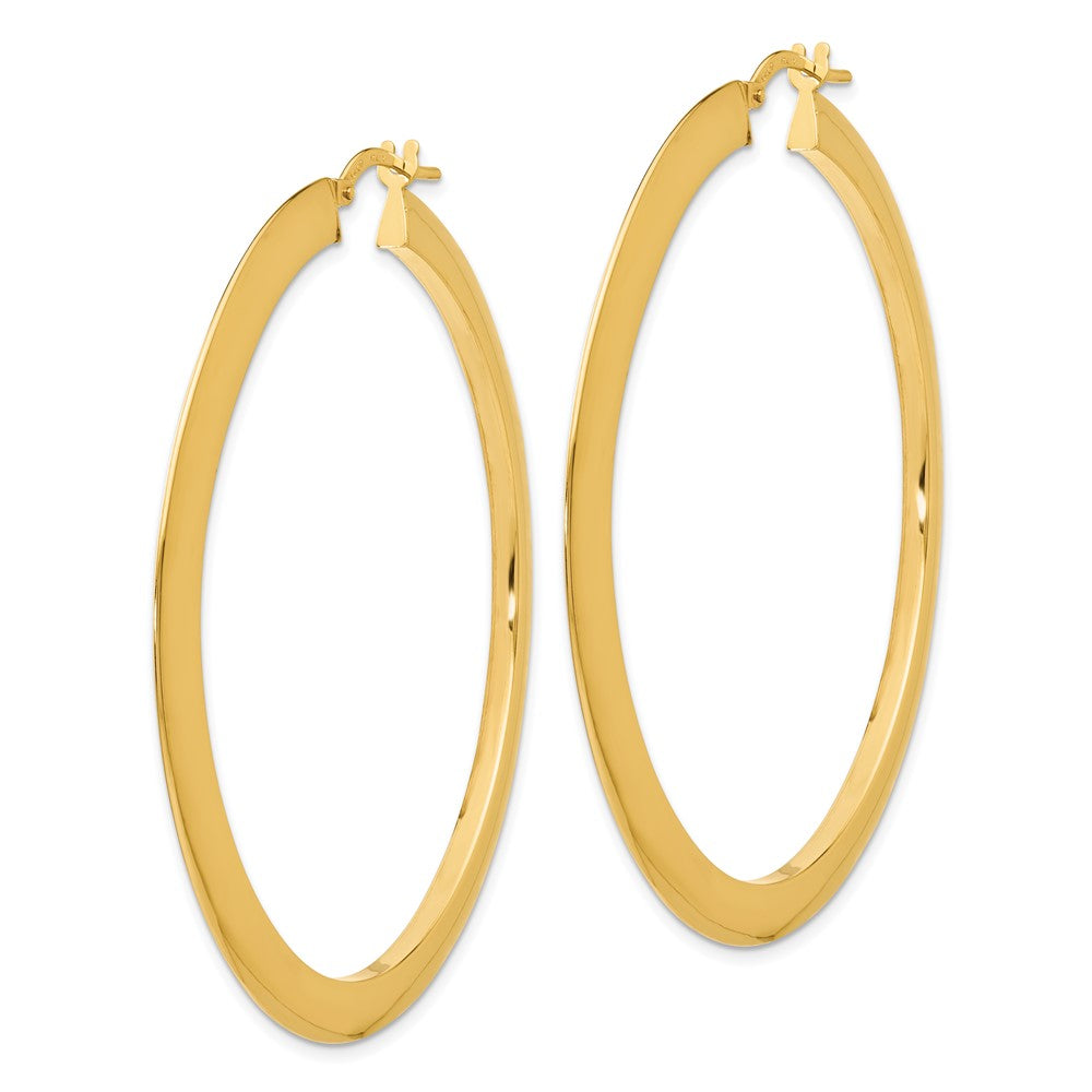 14K Polished Hoop Earrings
