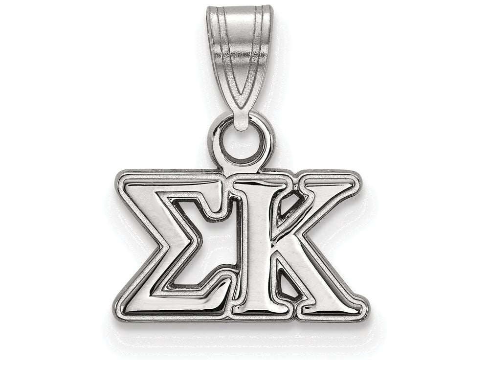 Sterling Silver Official Licensed Greek Sororities Sigma Kappa (??) Small Pendant