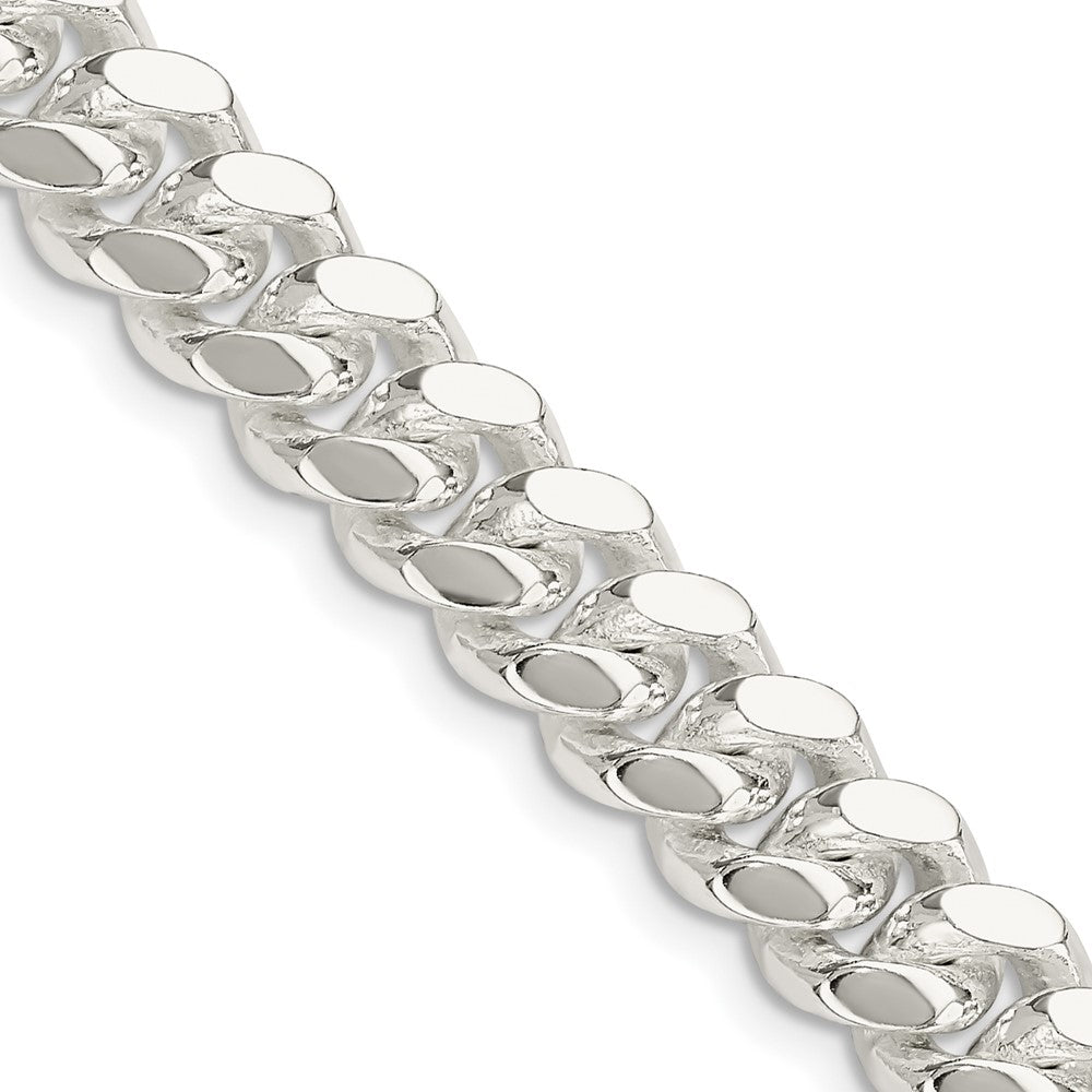 Sterling Silver 9mm Polished Domed Curb Chain 20 Inches