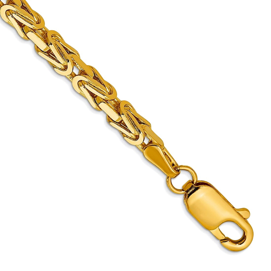 14K 8 inch 2.5mm Byzantine with Lobster Clasp Bracelet