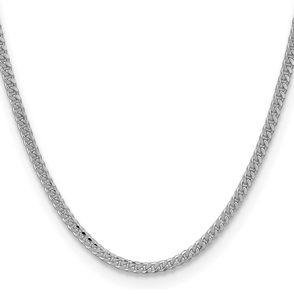 Sterling Silver 3.25mm Domed Curb Chain 26 Inches