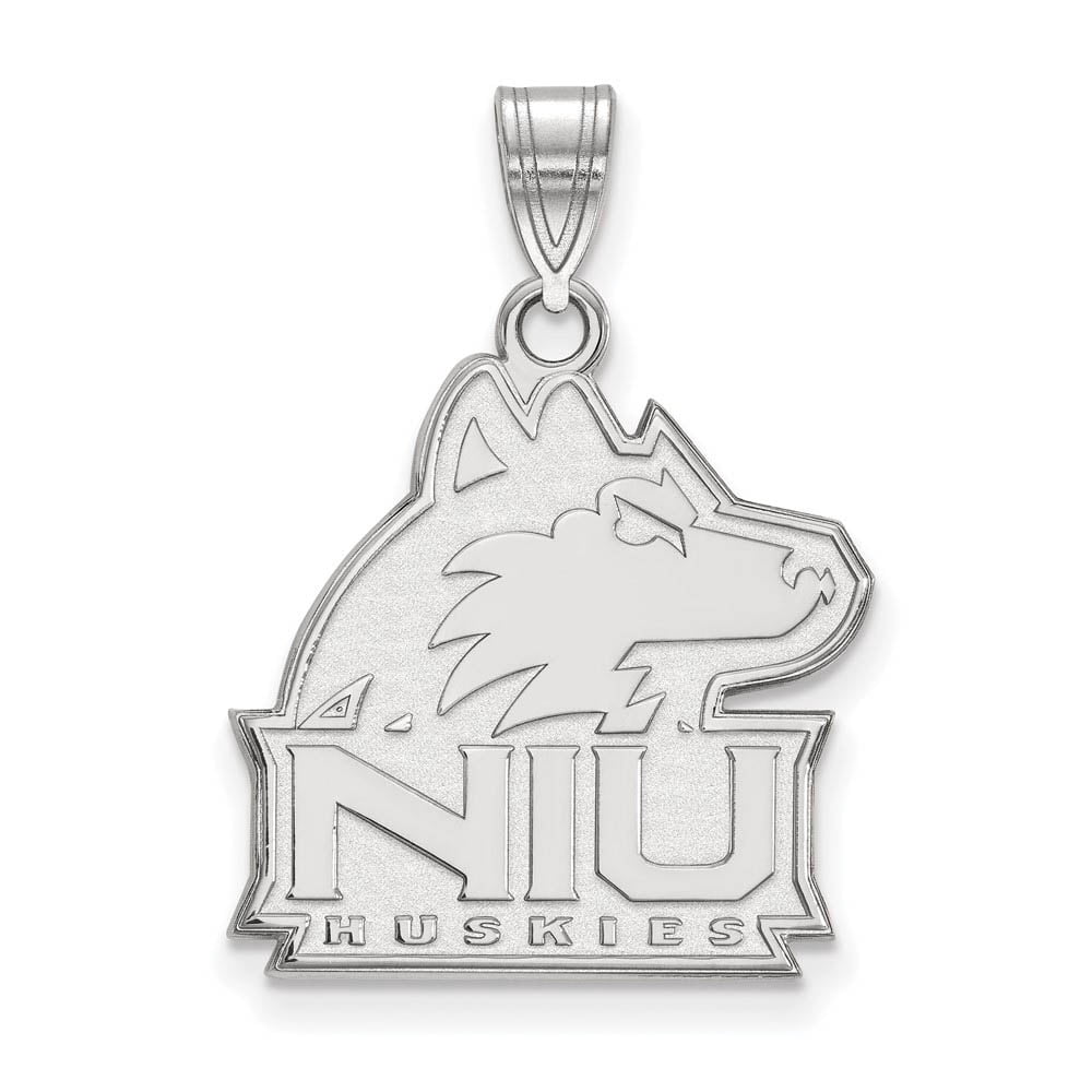 Sterling Silver Northern Illinois U. Large Mascot Logo Pendant
