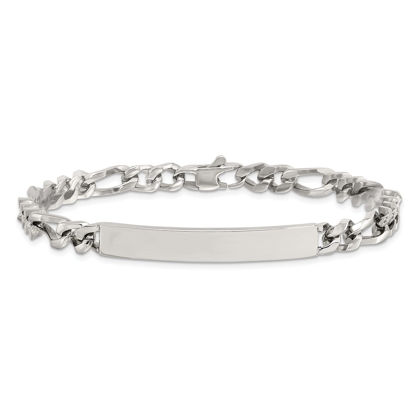 Chisel Stainless Steel Polished Id Bracelet