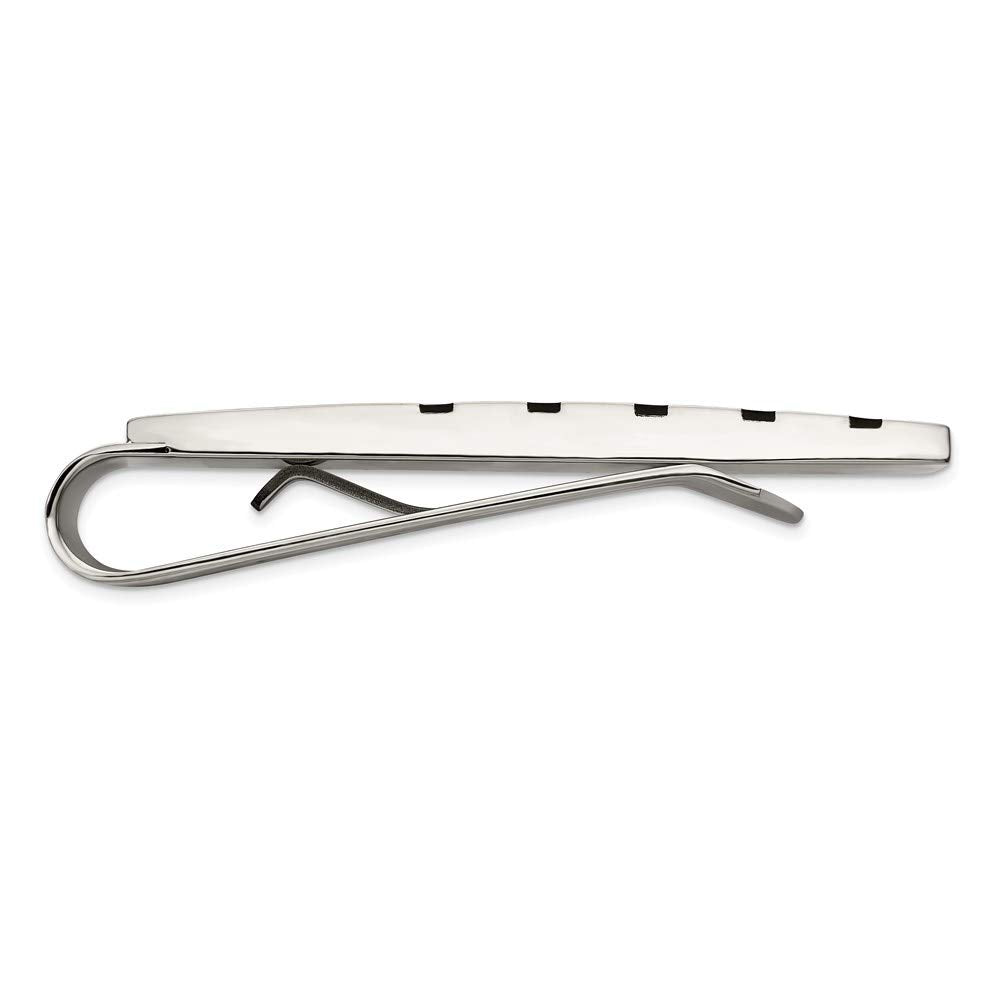 Chisel Stainless Steel Brushed W/rubber Accents Money Clip