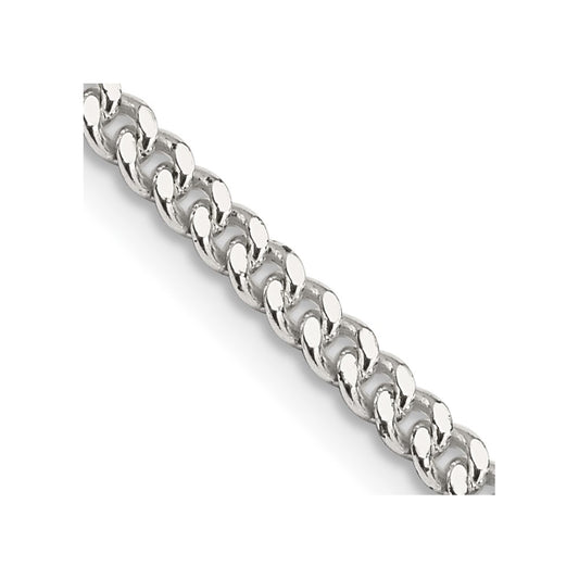 Sterling Silver 3mm Curb Chain 22 Inches