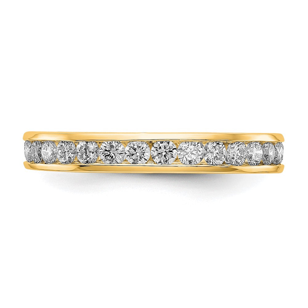 14k 1 carat Lab Grown Diamond VS/SI+ G+ Channel Set Size 6 Eternity Band