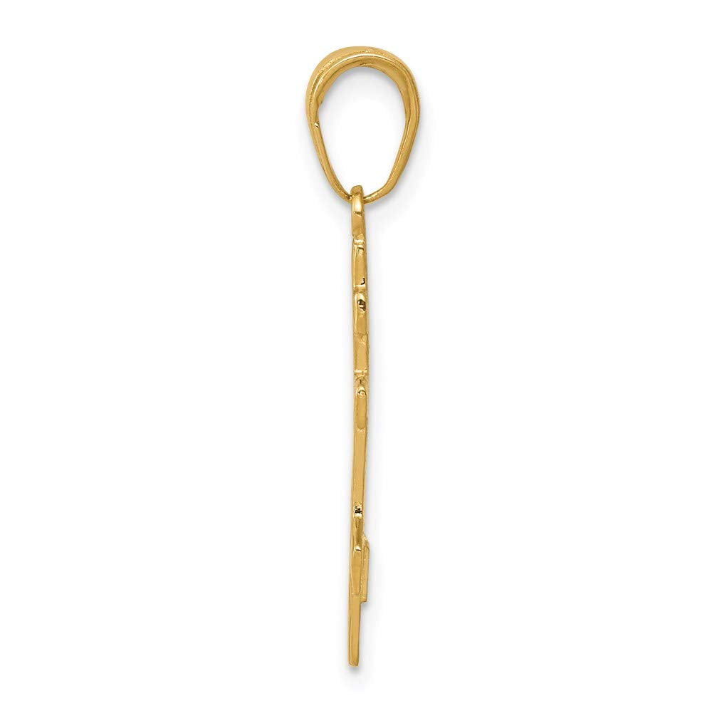14k Eastern Orthodox Cross Pendant