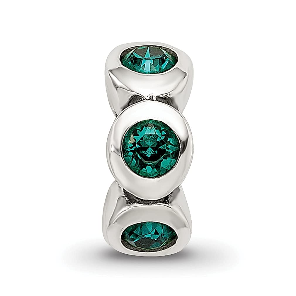 Sterling Silver Reflections May Preciosa Crystal Birthstone Bead