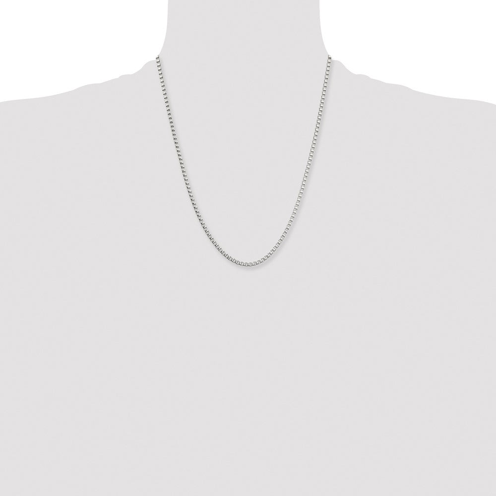 Stainless Steel Polished 3.2mm 22in Box Chain