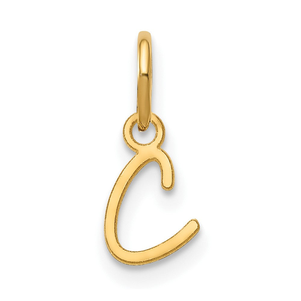 10KY Upper case Letter C Initial Charm