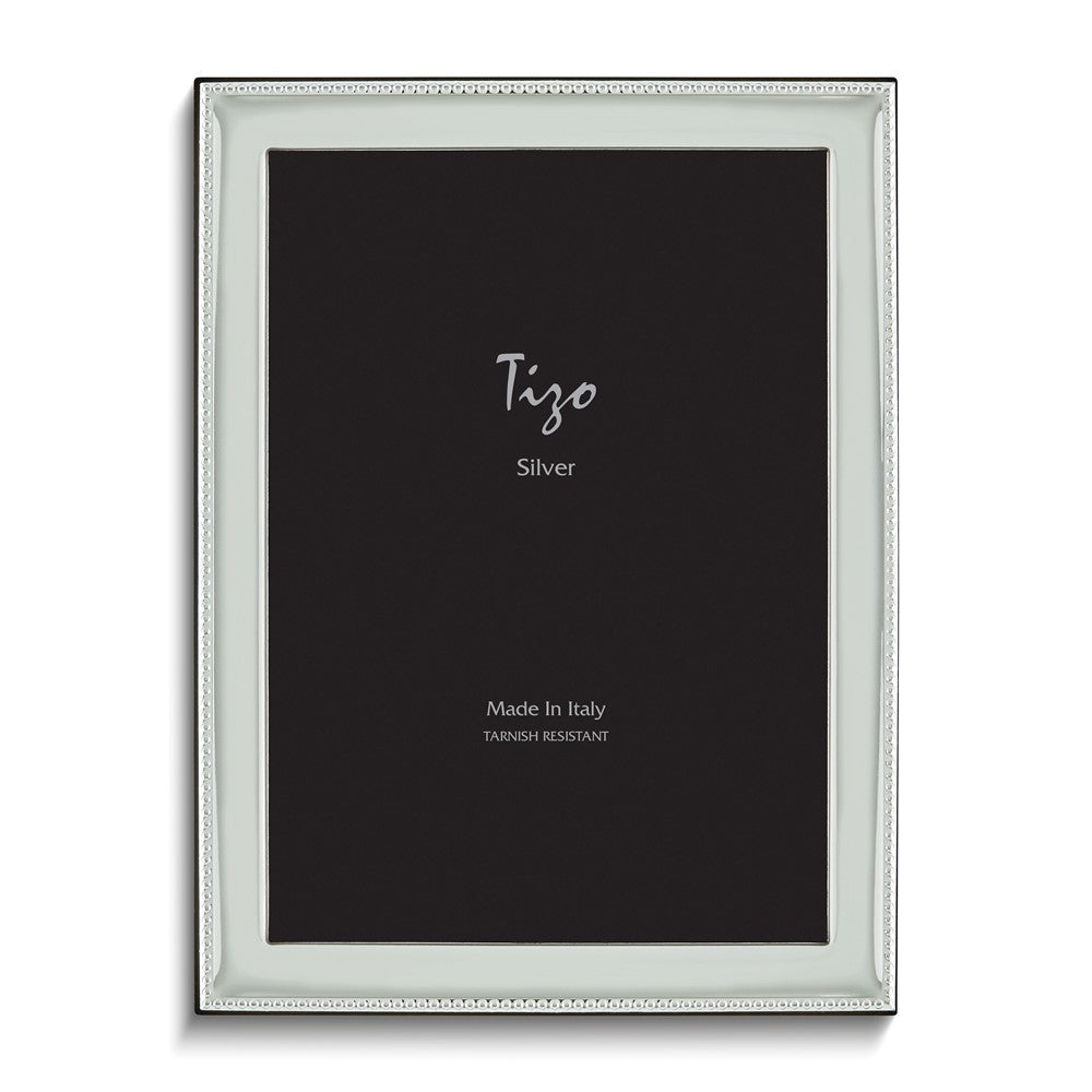 Silver-plated Beaded Edge 8x10 Frame