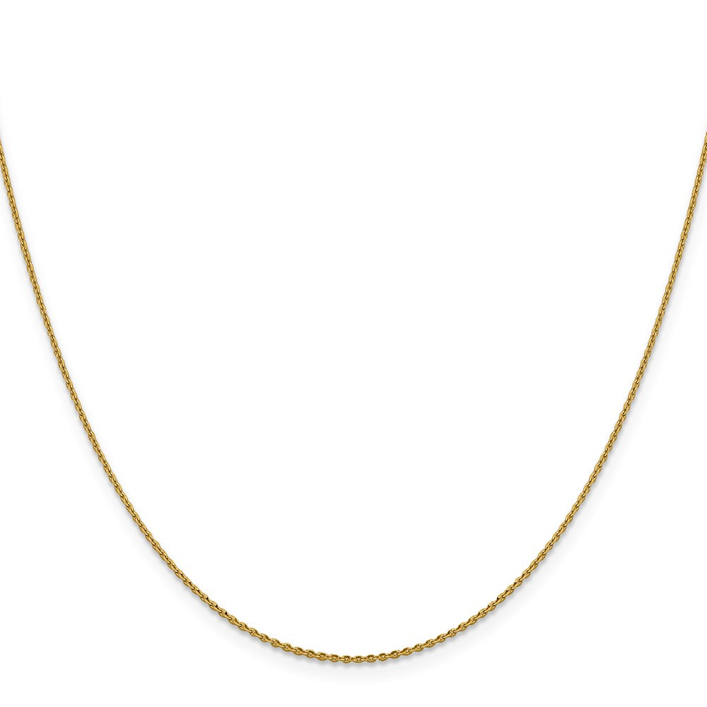 14K 1.15mm D/C Oval Link Chain