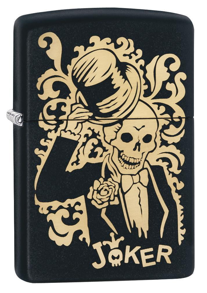 Zippo Joker Black Matte Pocket Lighter