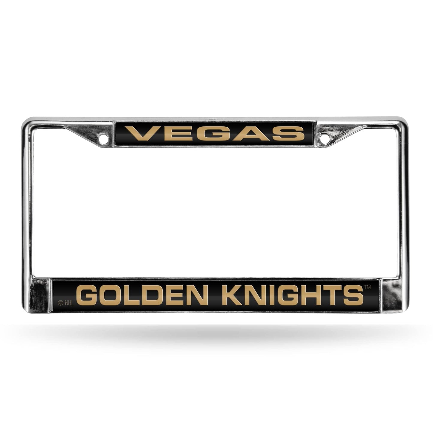 Las Vegas Hockey Golden Knight's Chrome Metal Laser Cut License Plate Frame