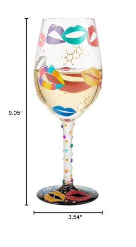 Lolita Made For Kissing Wine Glass