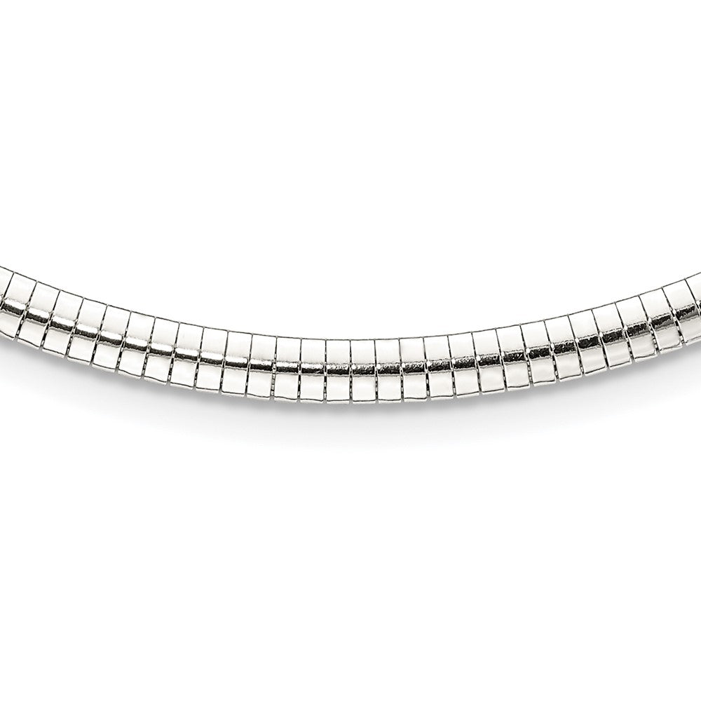 Sterling Silver 4mm Cubetto Necklace 18 Inches