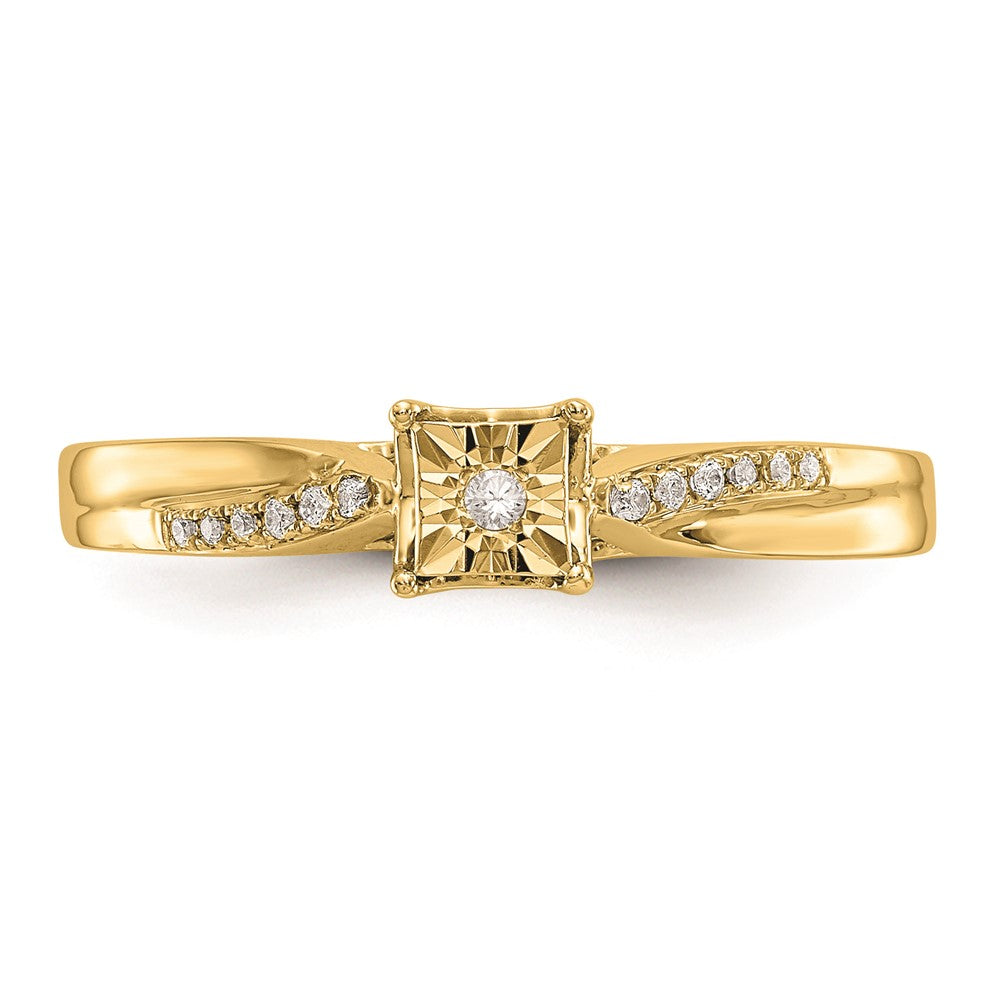 10K Complete Diamond Engagement Ring