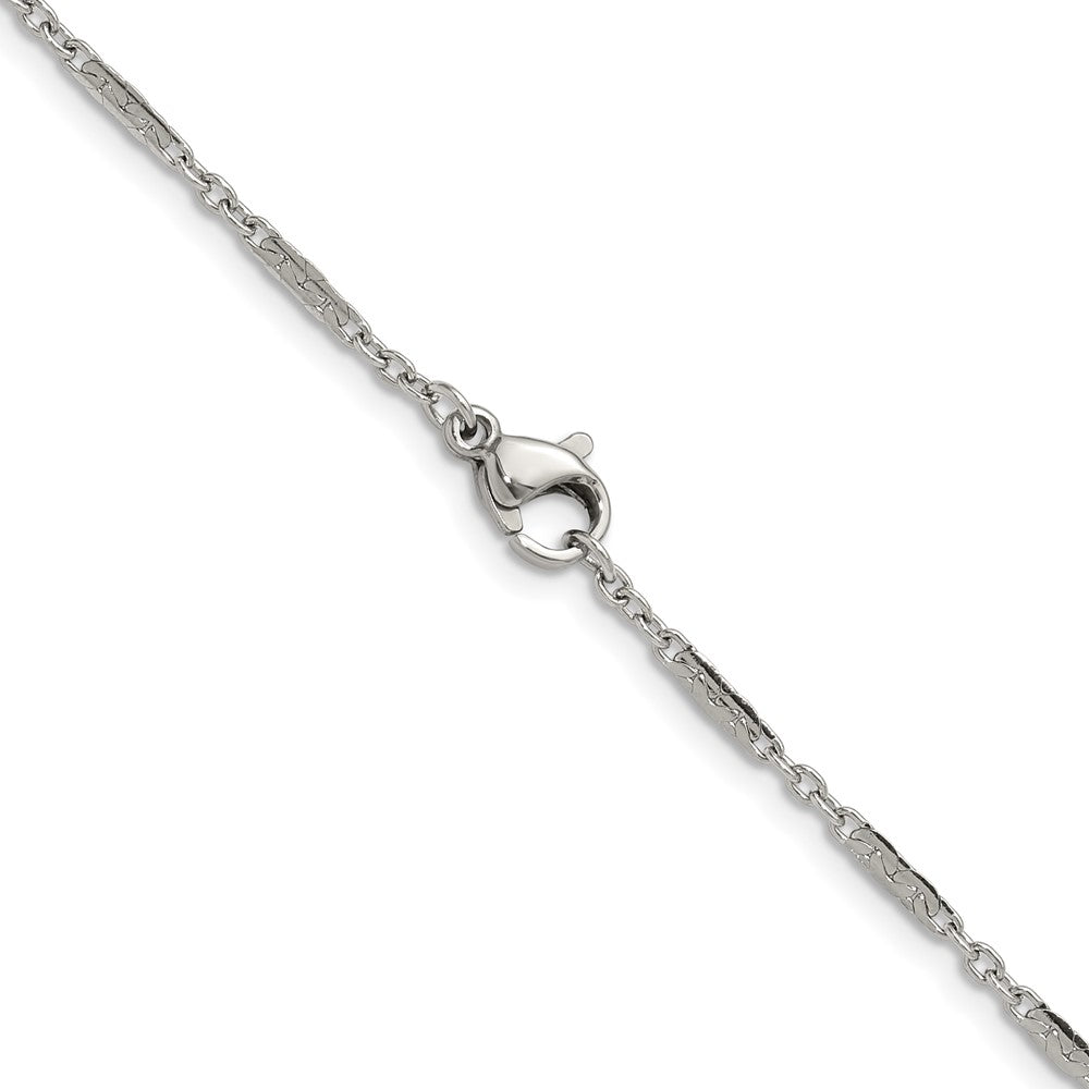 Stainless Steel Polished 1.8mm 18in Fancy Link Chain