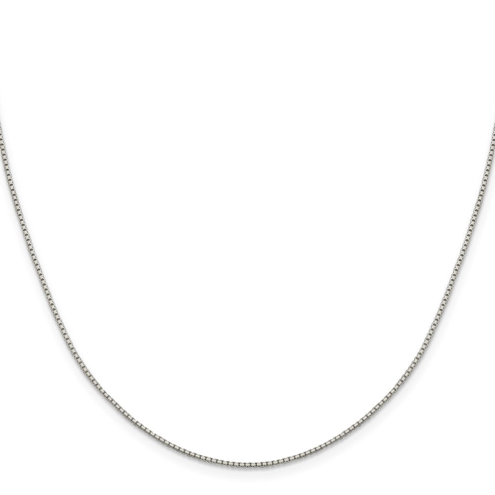 Sterling Silver 1.15mm 8 Sided Diamond-cut Box Chain 26 Inches