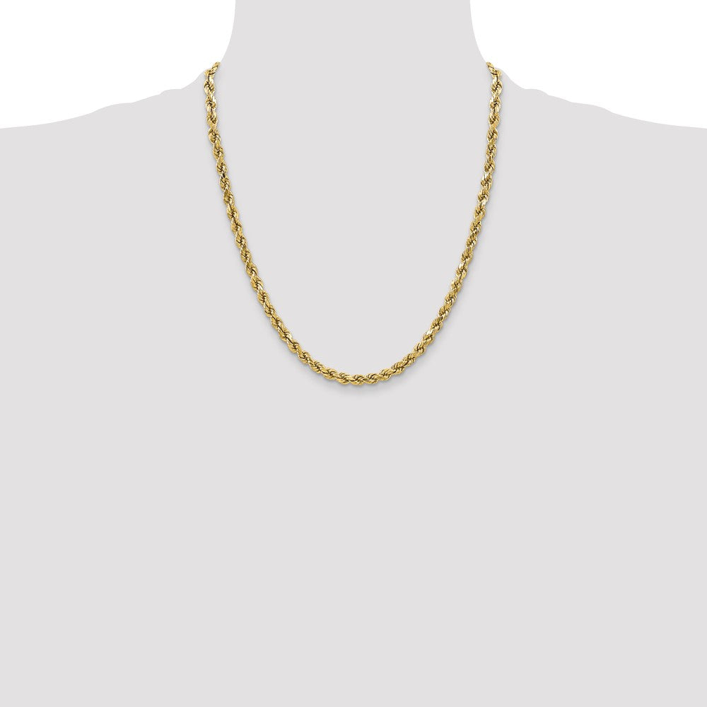 10k 3.5mm Semi-solid D/C Rope Chain