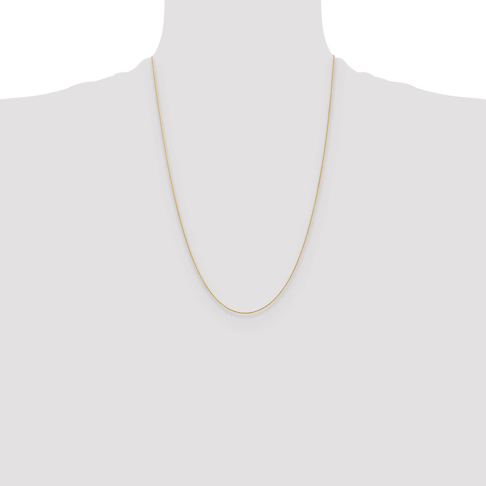 14K .8mm D/C Wheat Chain