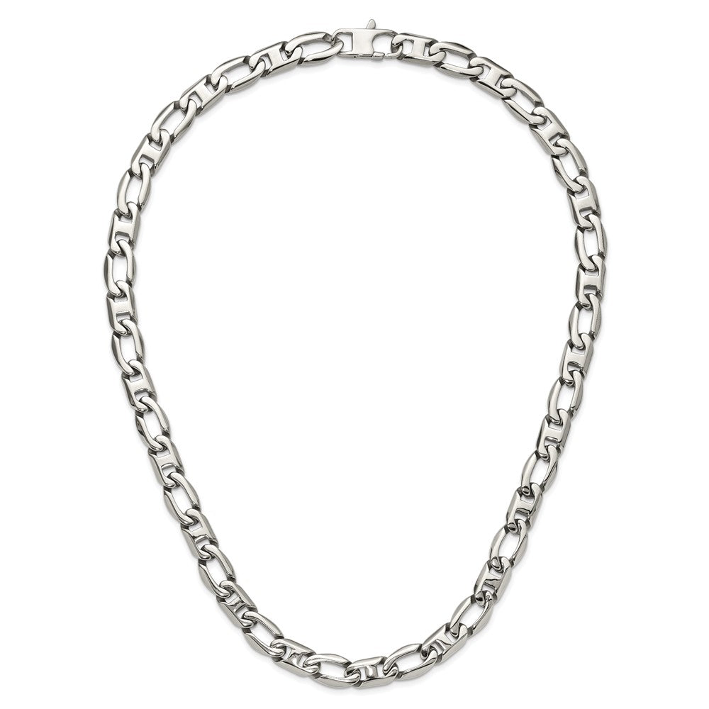 Stainless Steel Polished Open Link 24in Necklace