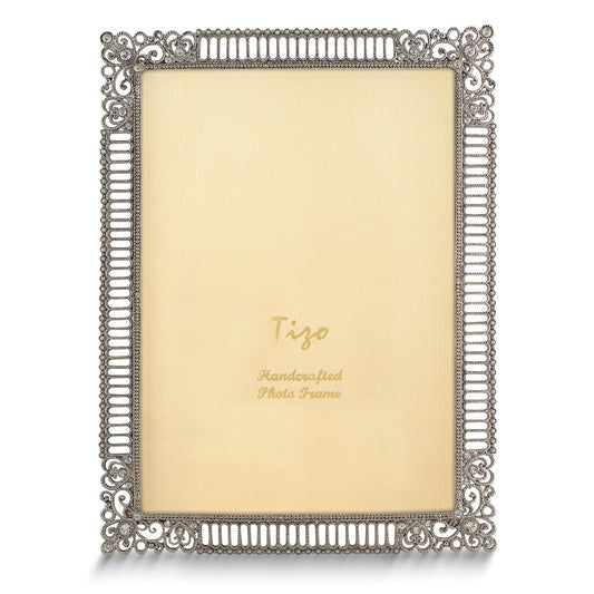 Jeweltone Pierced with Scrolled Corners 7.5x9.5 Photo Frame