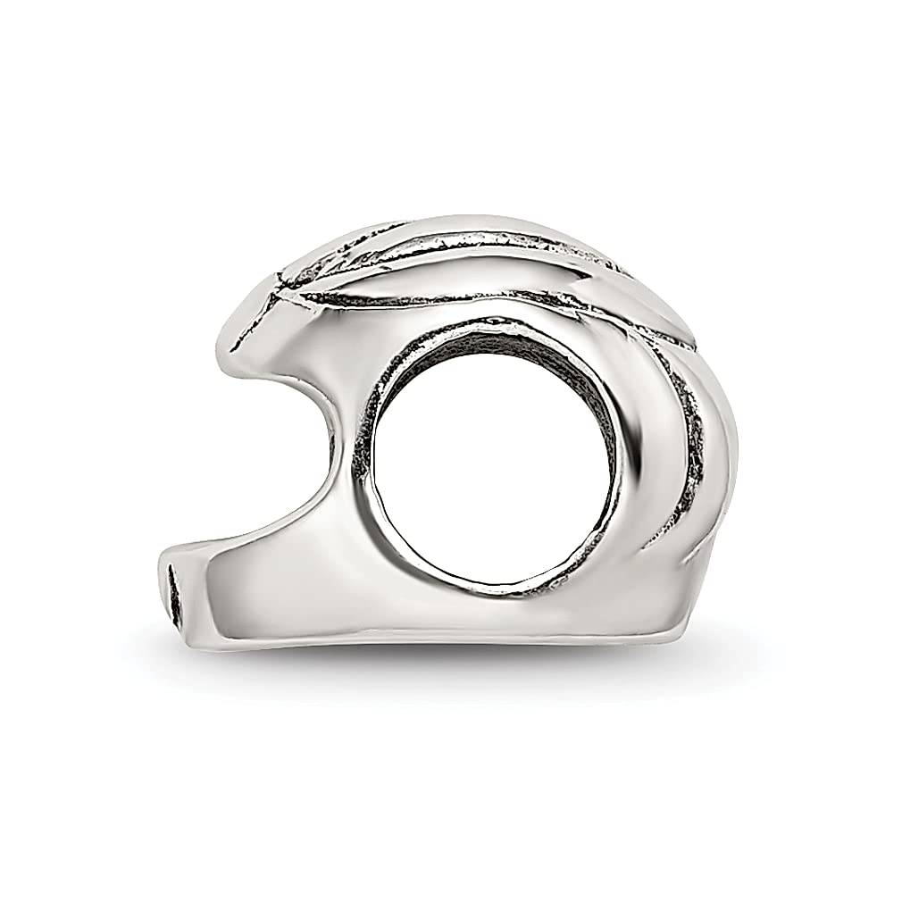 Sterling Silver Reflections Race Car Helmet Bead