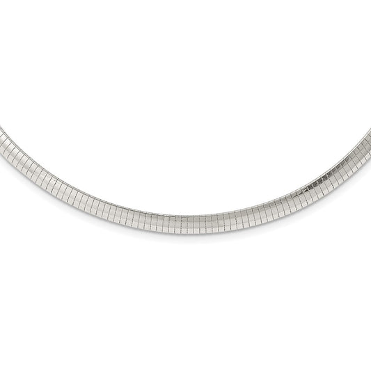 Sterling Silver 6mm Cubetto Necklace 16 Inches
