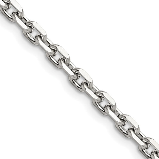 Stainless Steel Polished 5.3mm 20in Cable Chain