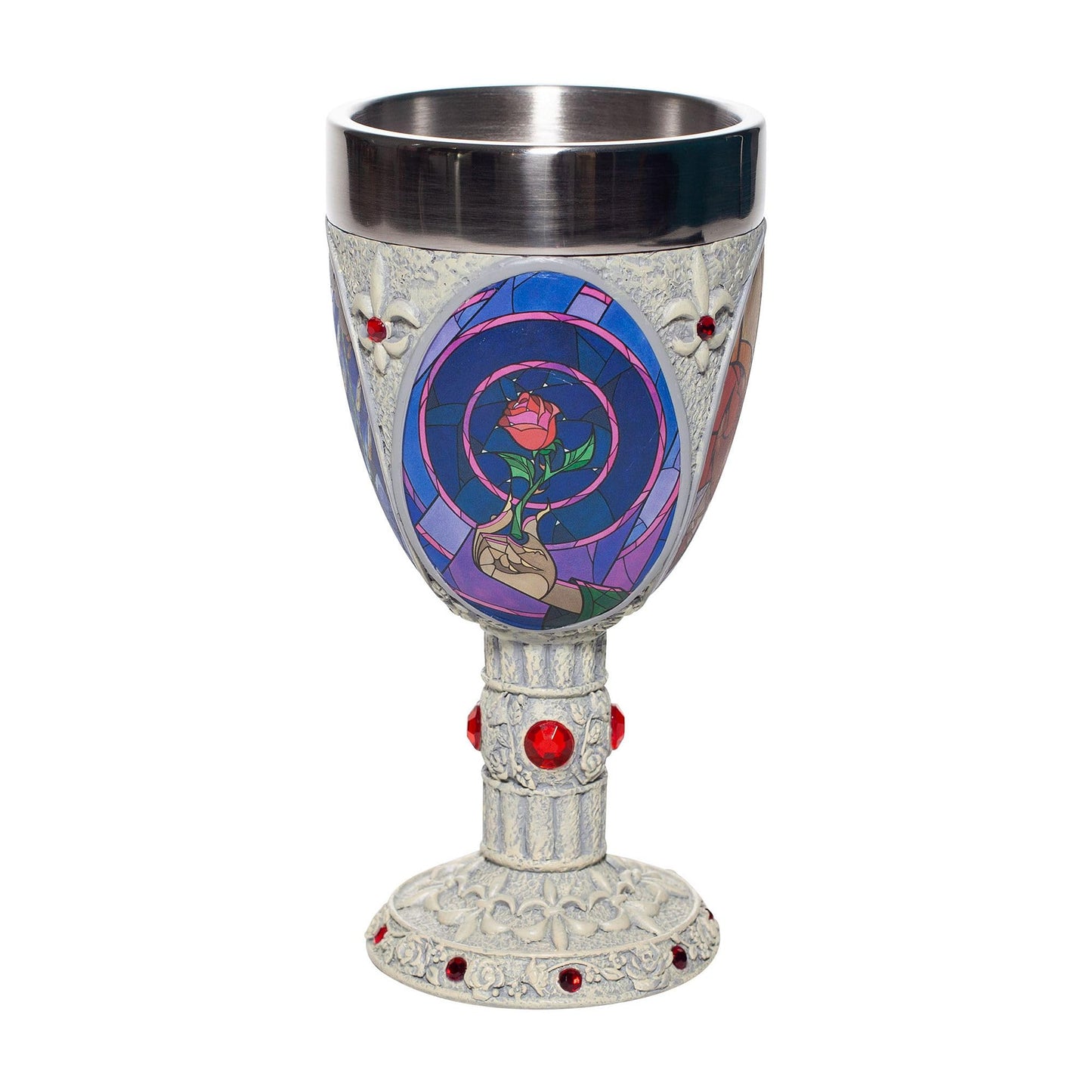 Enesco Disney Showcase Beauty and the Beast Chalice 7in H