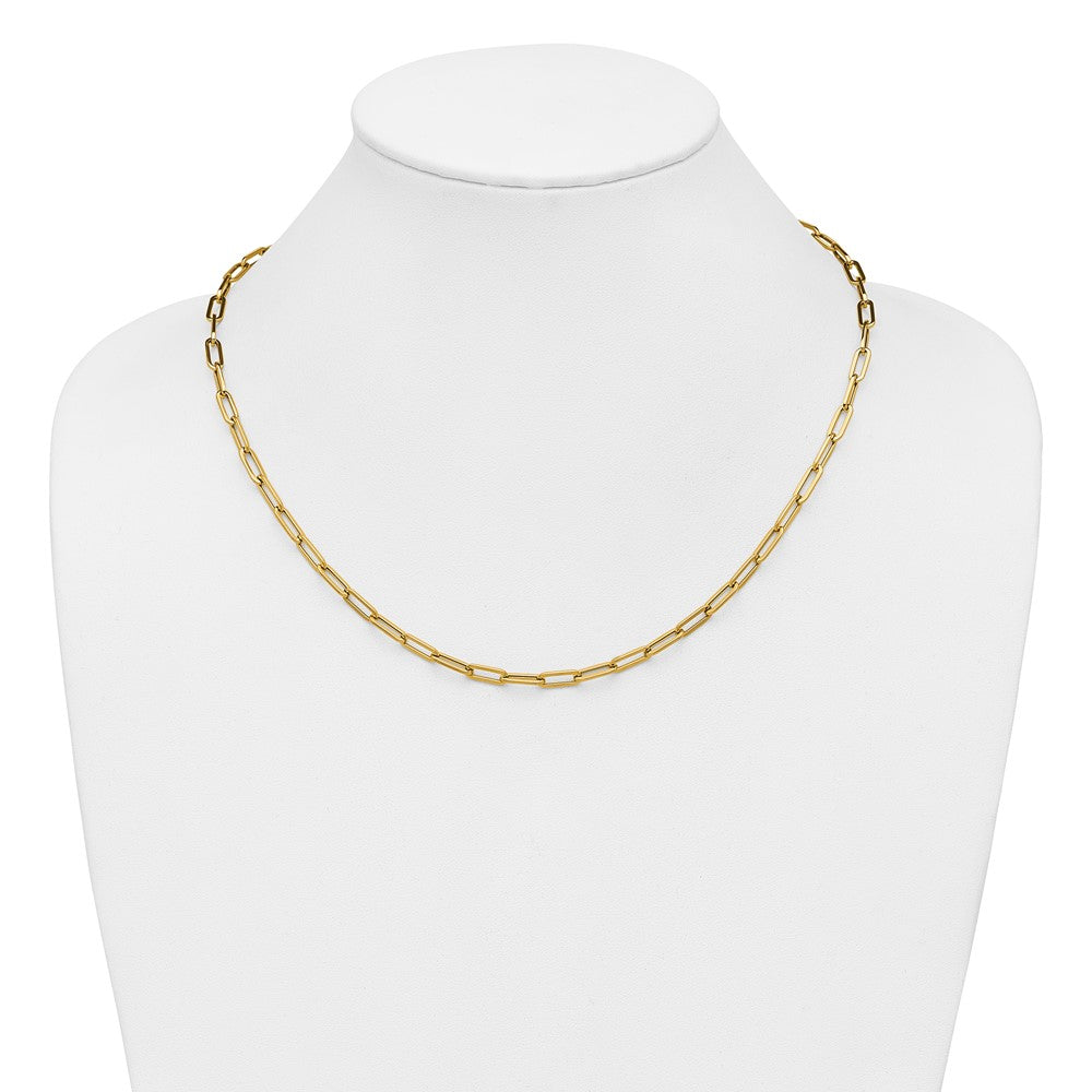 14K Polished Fancy Link Necklace