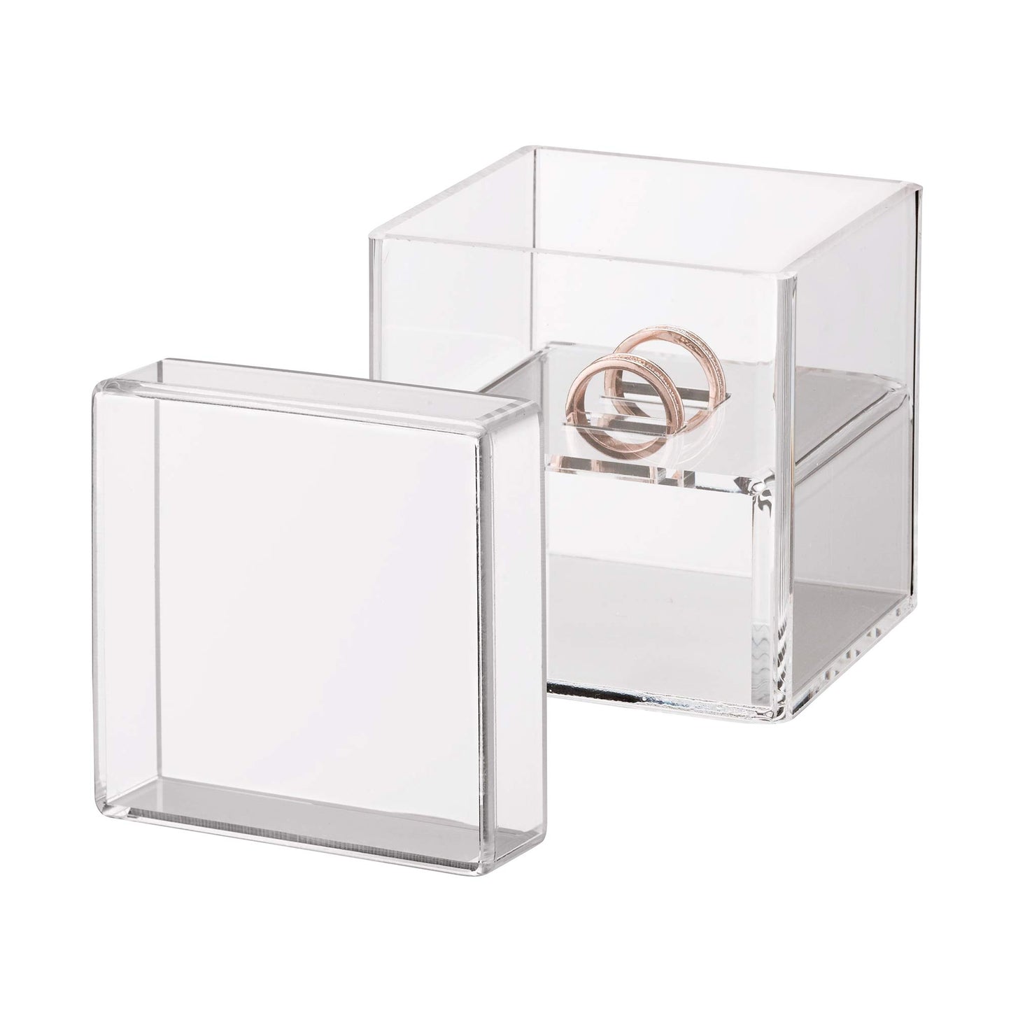 Lillian Rose Clear Acrylic Ring Box Ring Pillow Alternative