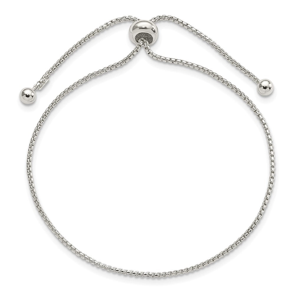 Sterling Silver Adjustable Bracelet 9.25 inches