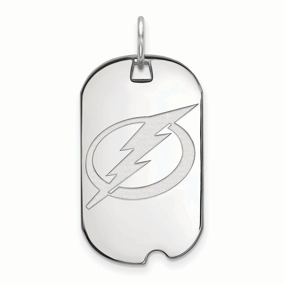 NHL Tampa Bay Lightning Sterling Silver Small Dog Tag