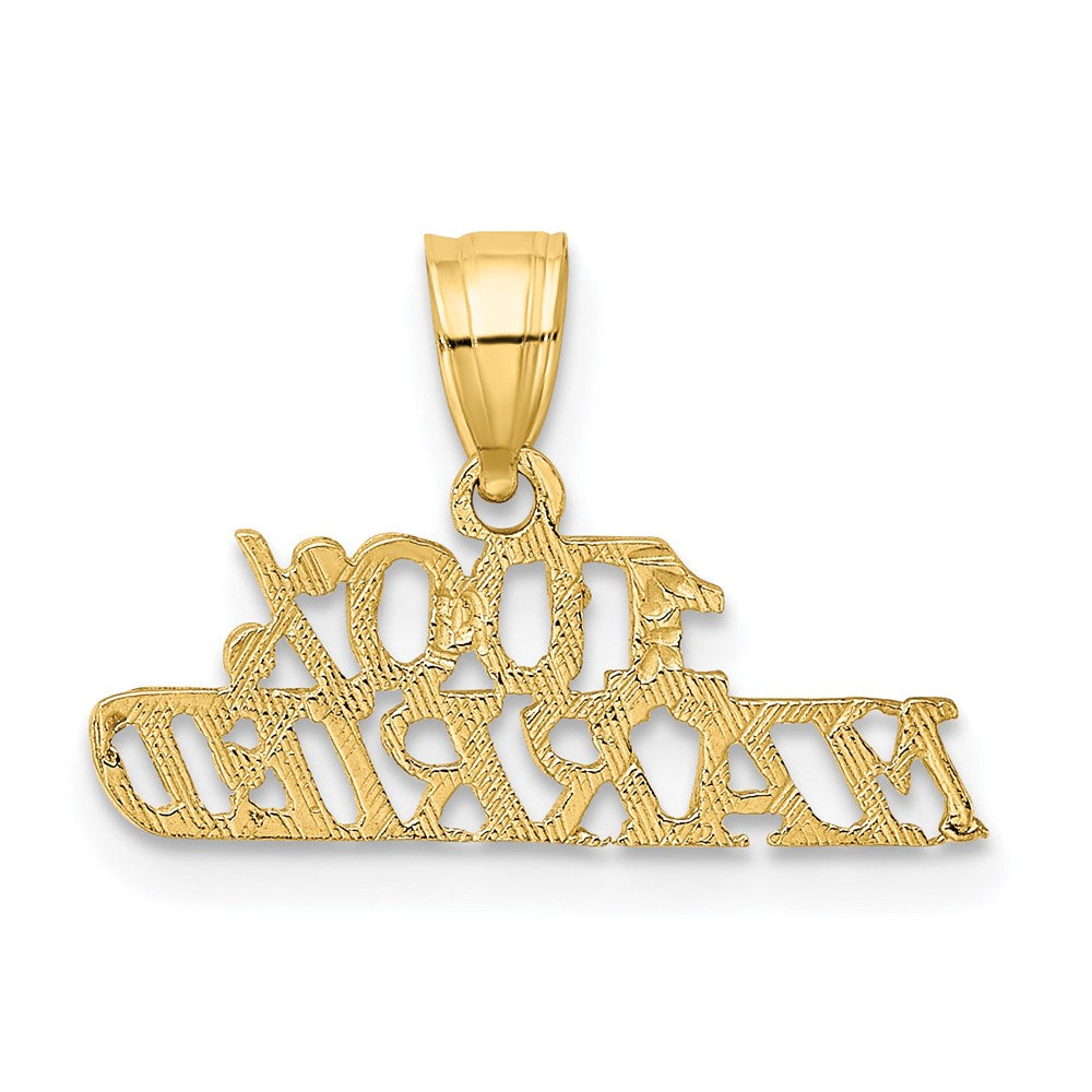 14k 100% MARRIED Charm