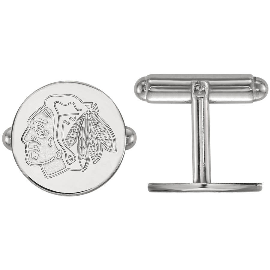 NHL Chicago Blackhawks Sterling Silver Cuff Links
