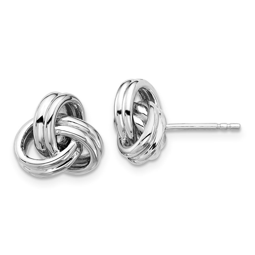 Sterling Silver Grande Luxe Love Knot Stud Earrings