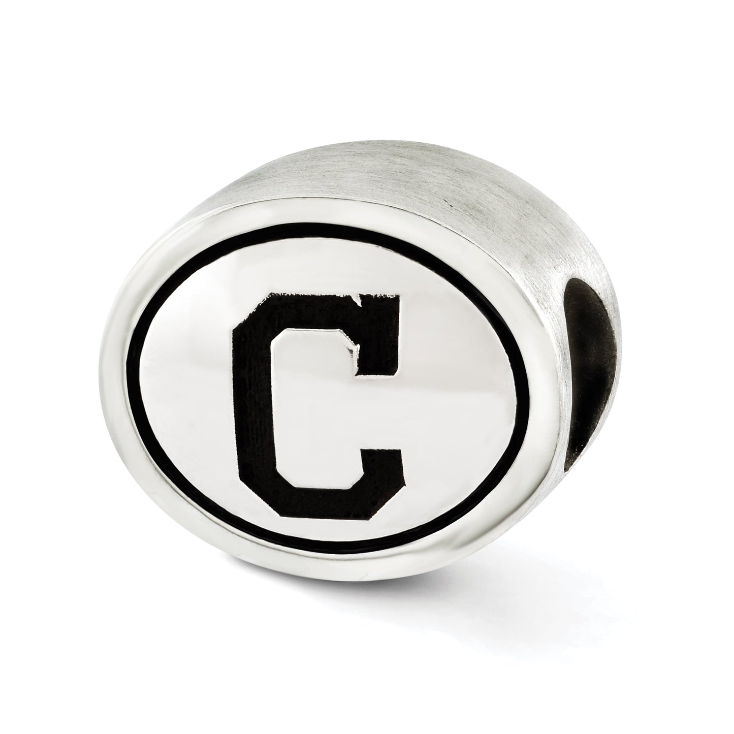 Sterling Silver MLB Siskiyou Buckle Antiqued Cleveland Indians Bead